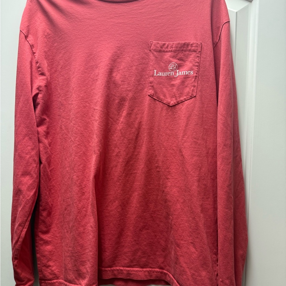 Lauren James Women's Coral Long Sleeve Tee